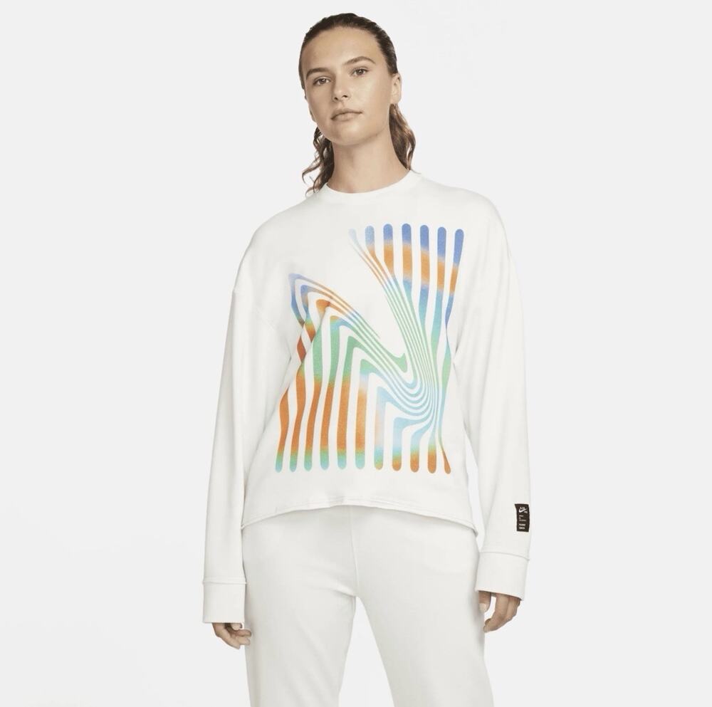 Nike AIR City Oversized Sweatshirt Womens Medium Artist Series Yoga Training